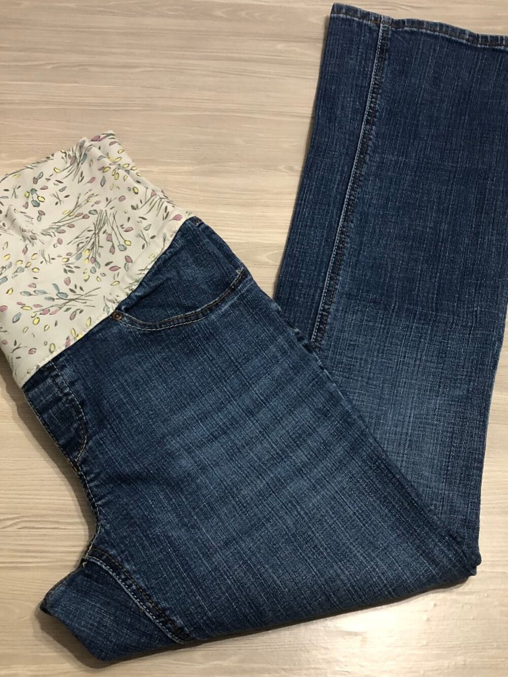 Old Navy Maternity Jeans Stretch Boot Cut Blue Women's Size M - Picture 7 of 13